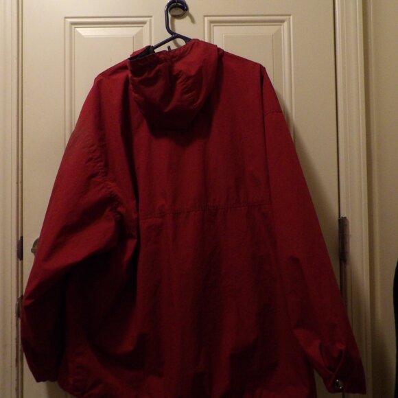 Trader Bay Vintage Red Hooded Lightweight Women's Jacket - Picture 2 of 13